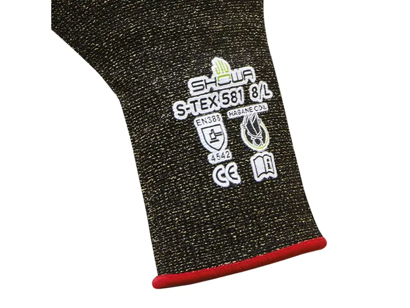 Gants en nitrile Showa S-TEX 581 résistants aux coupures, taille XL
