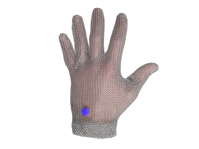 Manulatex Wilco metal glove stainless steel cut-resistant red size M