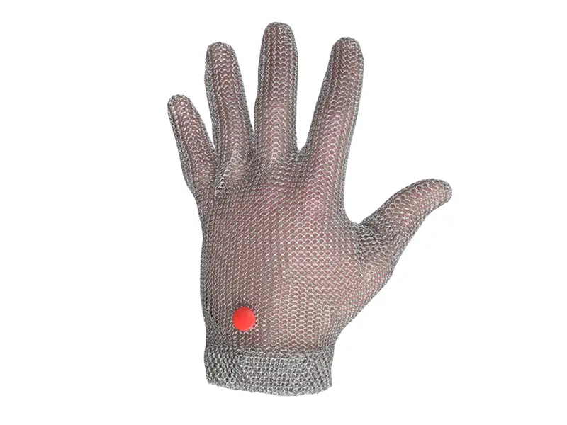 Manulatex Wilco metal glove stainless steel cut-resistant red size M