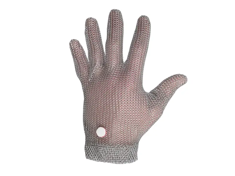 Manulatex Wilco metal glove stainless steel cut-resistant red size M