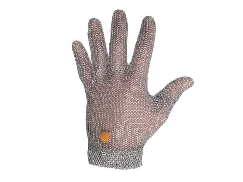 Manulatex Wilco metal glove stainless steel cut-resistant red size M