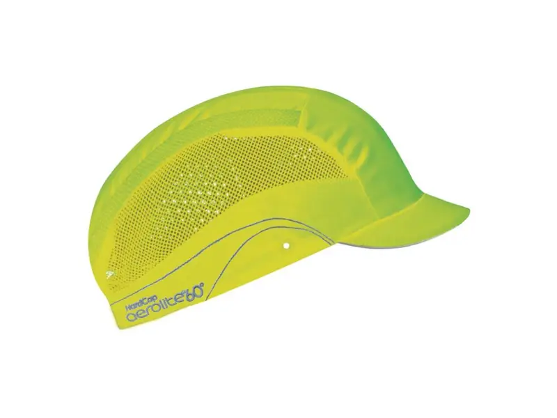 JSP HardCap Aerolite 60 bump cap with micro visor 25 mm fluorescent yellow
