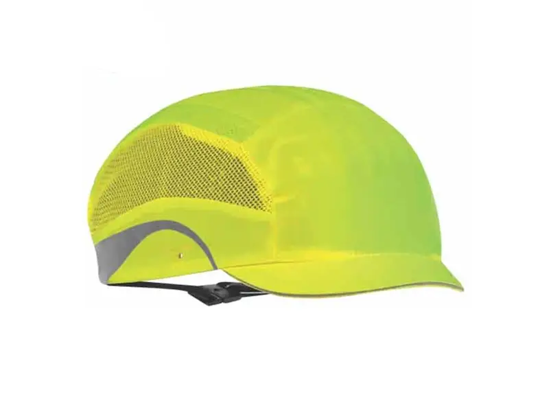 JSP HardCap Aerolite bump cap 25 mm micro visor fluo yellow