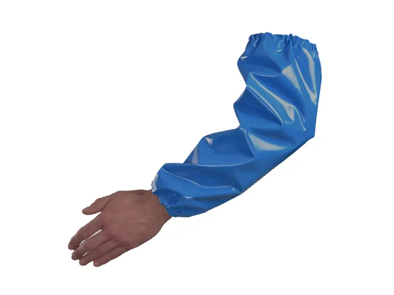 Manulatex Delta surmanche PU 200 mu 45 cm bleu