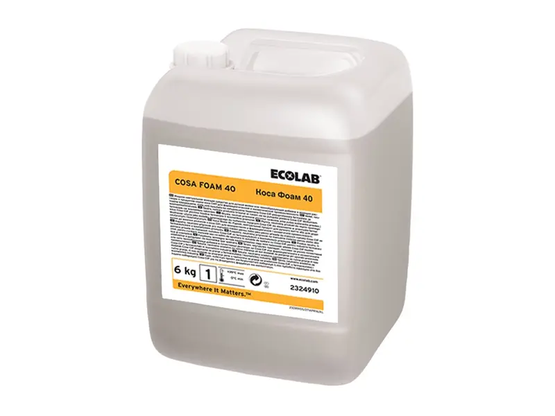 Additif pour nettoyant moussant neutre Ecolab Cosa Foam 40, 6 kg