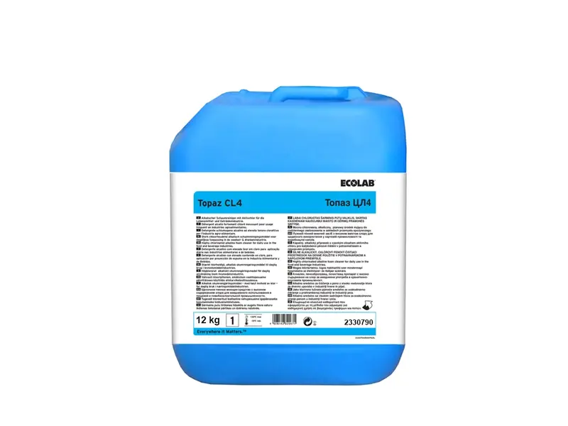 Ecolab Topaz CL4 alkalische schuimreiniger 12 kg (NL)