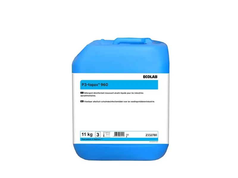 Ecolab P3-topax 960 alkalisch reiniging en desinfectie 11 kg (NL)
