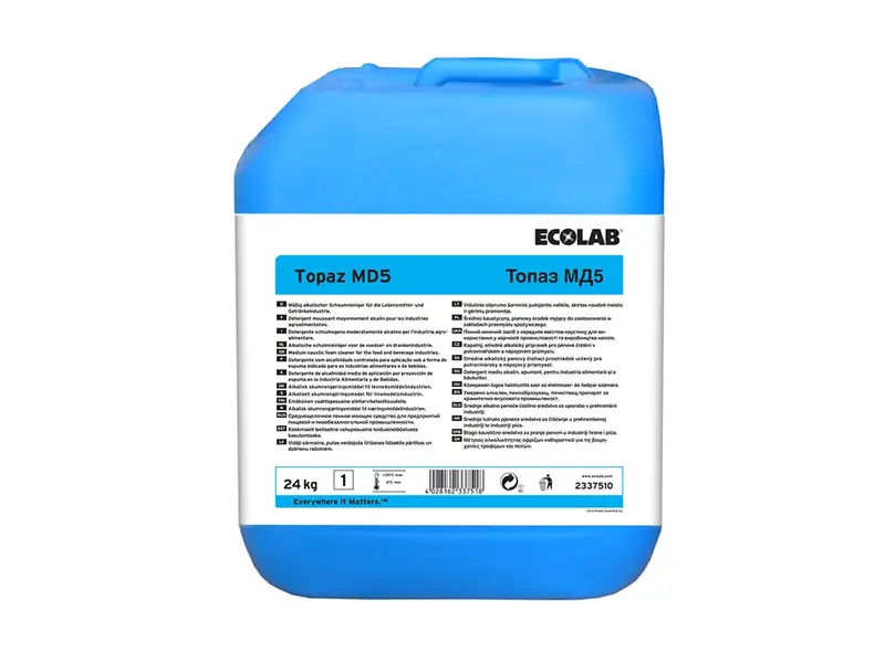 Ecolab Topaz MD5 medium alkaline foam cleaner 24 kg (NL)