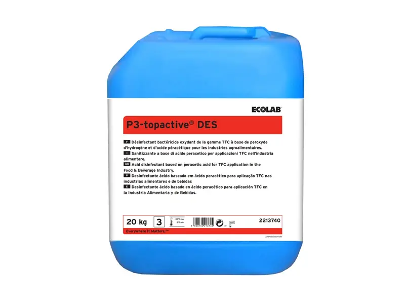 Ecolab P3-Topactive DES zuur desinfectiemiddel 20 kg (NL)