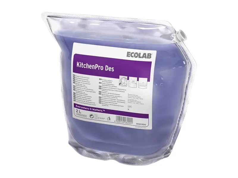 Ecolab Kitchenpro DES vloeibaar chloor desinfectiemiddel 2x2 liter