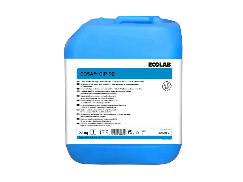 Ecolab Cosa CIP 92 alkalisch reinigingsmiddel CIP 22 kg
