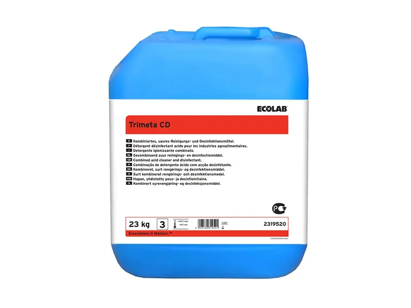 Ecolab Trimeta CD, nettoyant et désinfectant acide 23 kg (NL)