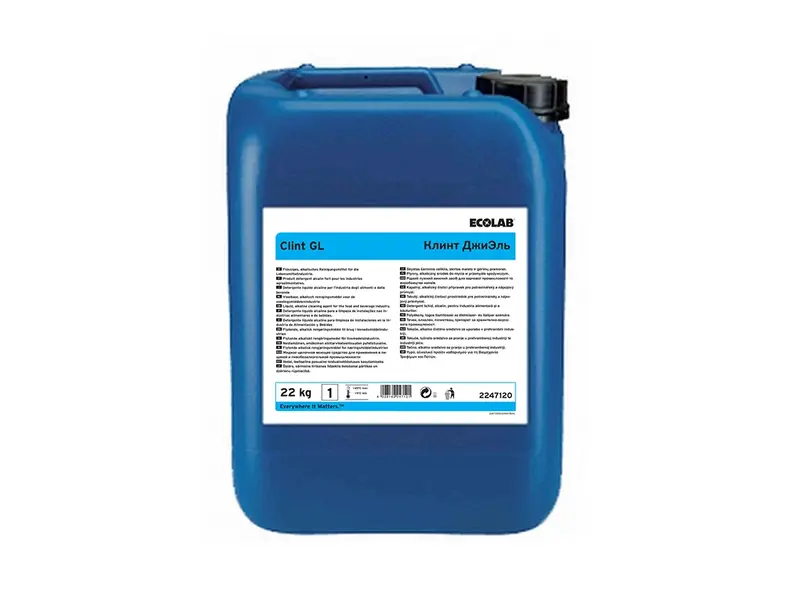Ecolab Clint GL licht alkalisch reinigingsmiddel fosfaatvrij 22 kg (NL)