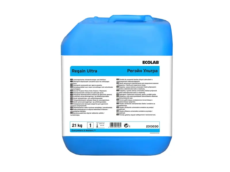 Ecolab Regain Ultra powerful floor cleaner and degreaser 21 kg (NL)