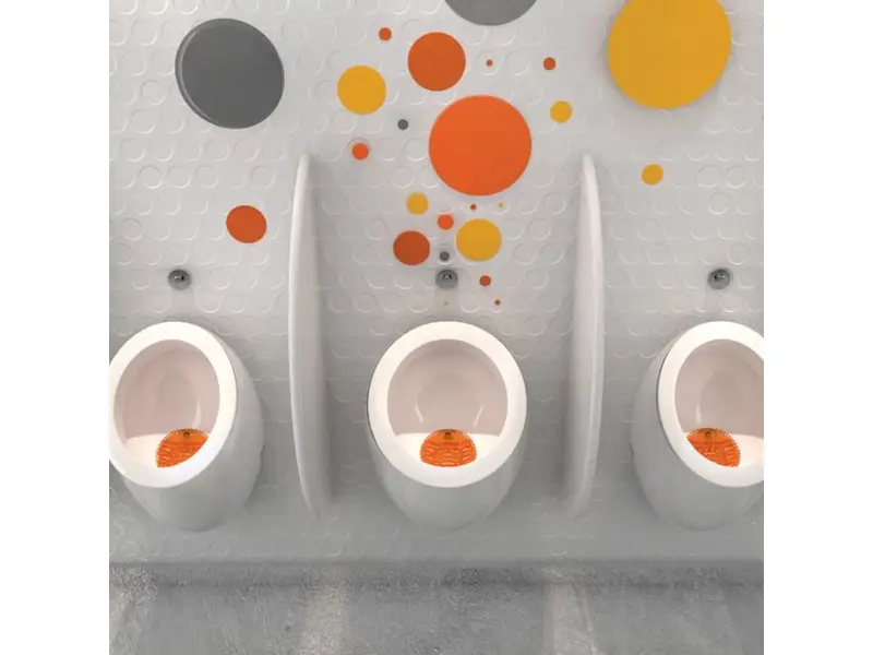 Uriwave Mango Orange Disinfectant Urinal Mats