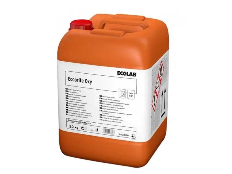 Ecolab Ecobrite Oxy jerrycan d'eau de Javel 20 kg