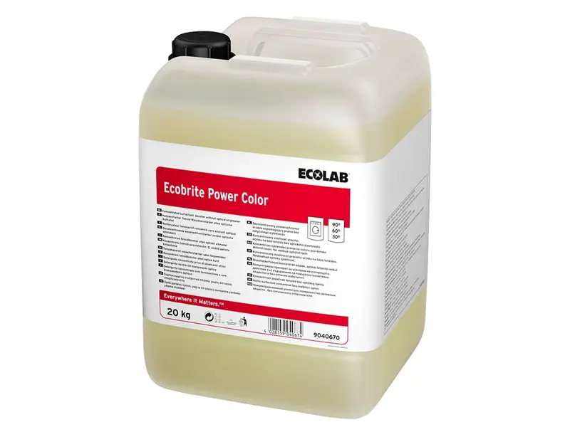 Ecolab Ecobrite Power Color booster de lessive jerrican 20 kg
