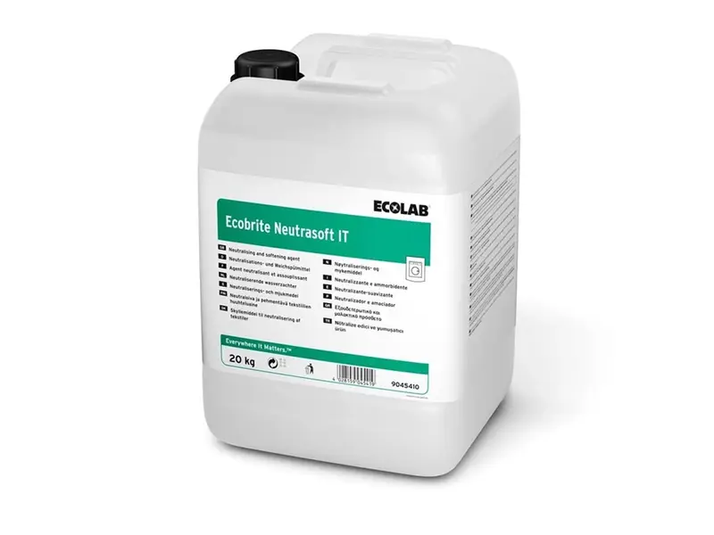 Ecolab Ecobrite Neutrasoft IT wasverzachter jerrycan 20 kg