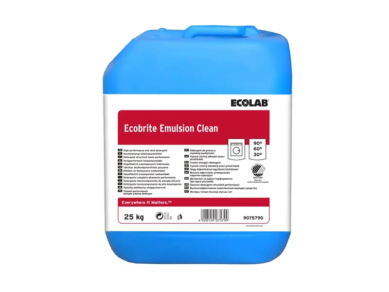 Ecolab Ecobrite Emulsion Clean wasmiddel vloeibaar jerrycan 25 kg