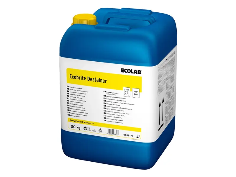 Ecolab Ecobrite Destainer jerrycan d'eau de Javel 20 kg