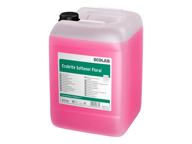 Adoucissant Ecolab Ecobrite Floral, bidon de 20 kg