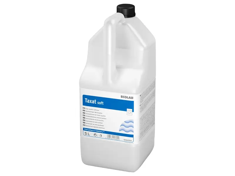 Ecolab Taxat Soft, flacon d'assouplissant textile de 5 litres