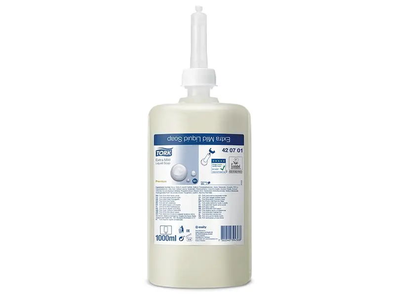 Savon liquide extra doux Tork pour distributeur S1 1000 ml