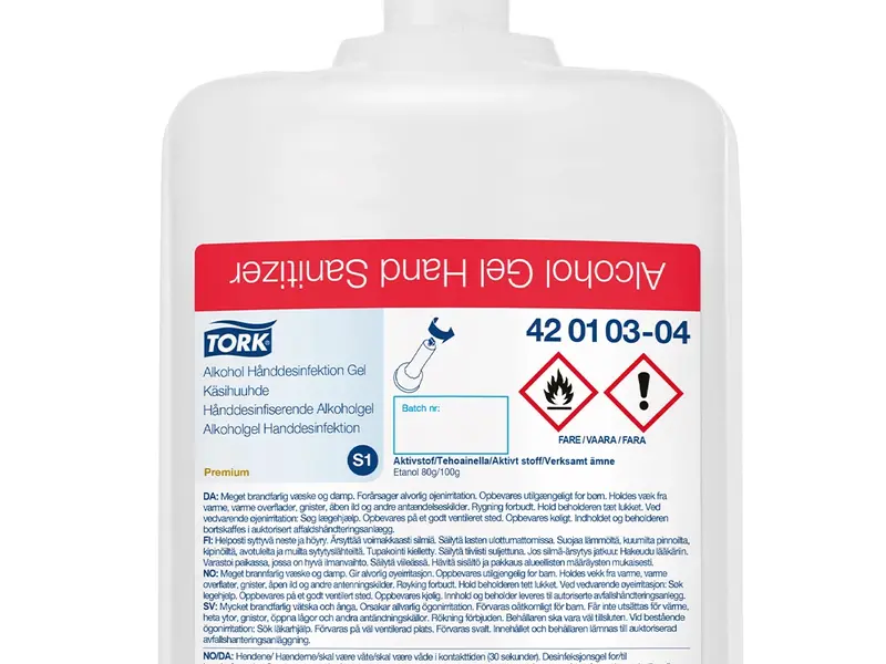 Tork Alcohol Gel voor handdesinfectie Biocide S1 80 ml
