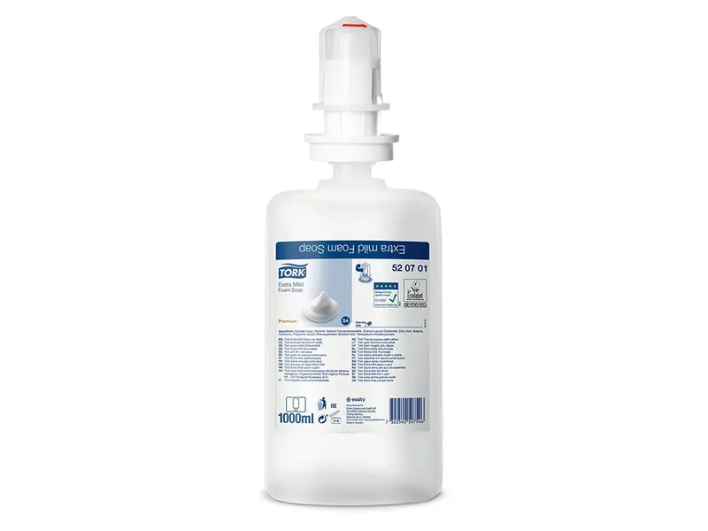 Savon moussant extra doux Tork pour distributeur S4 1000 ml