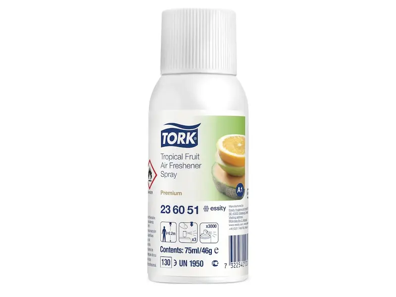 Désodorisant Tork en spray, parfum fruits tropicaux, pour diffuseur A1