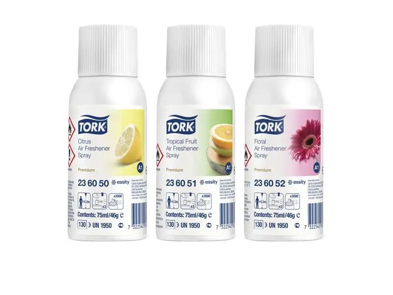 Désodorisant d'ambiance Tork, mélange de 3 parfums, distributeur A1
