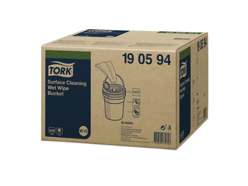 Tork Surface Cleaning Wet Wipe Refill reinigingsdoekjes wit W15