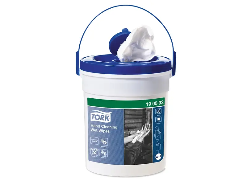 Lingettes nettoyantes humides Tork pour les mains W14