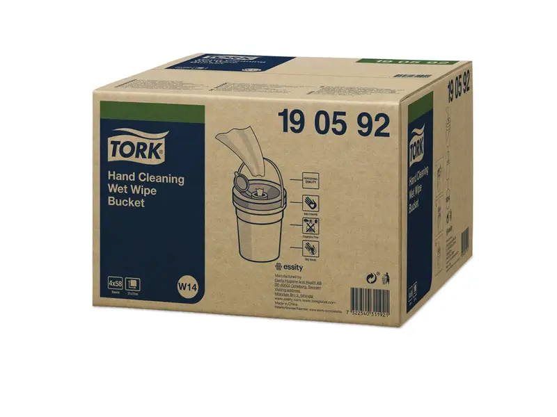 Lingettes nettoyantes humides Tork pour les mains W14