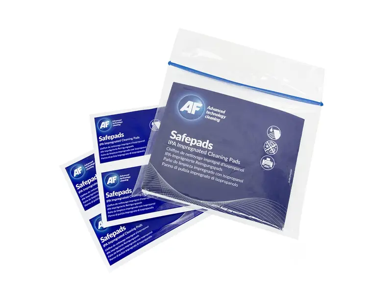 AF Safepads SPA100 cleaning and disinfection wipes white
