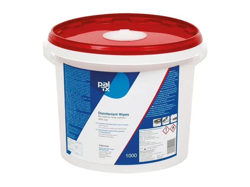 PAL TX IPA disinfectant wipes surfaces food safe bucket 1000 pieces