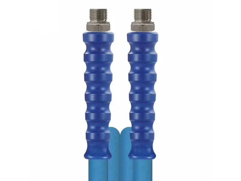 Foodjet DN12 cleaning hose with stainless steel couplings 1/2'' BUD-BUD blue 25 meters