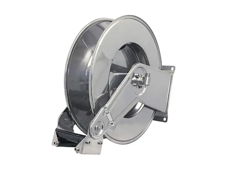 Automatic stainless steel hose reel for 20 m 1/2'' hose