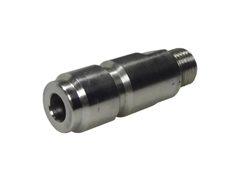 DN12 adapter lange uitvoering RVS 1/4'' BUD