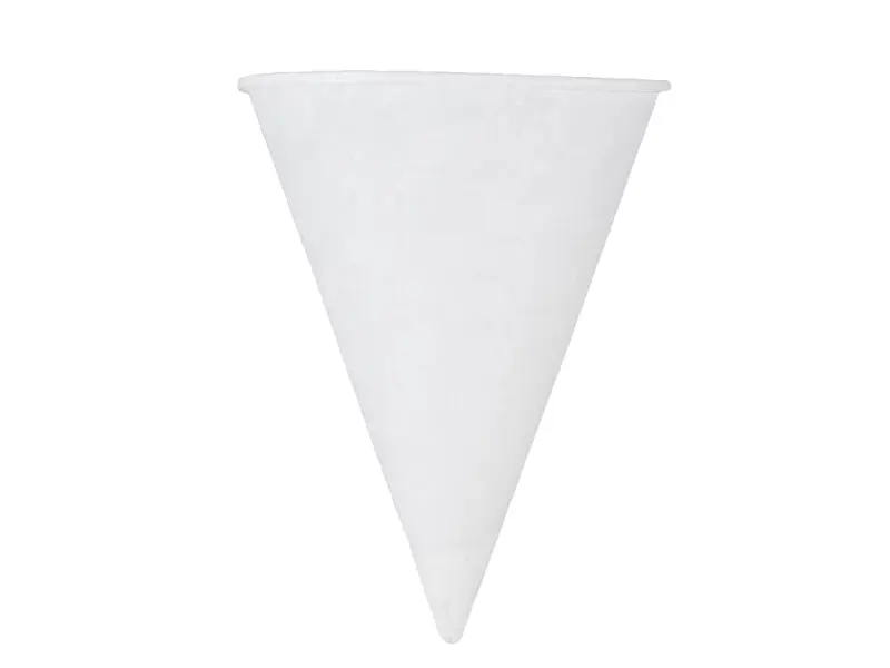 Paper drinking cup water cone 68x94 mm 120 ml white