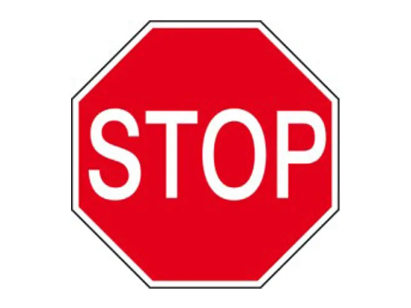 Floor sticker STOP D350 ø350 mm