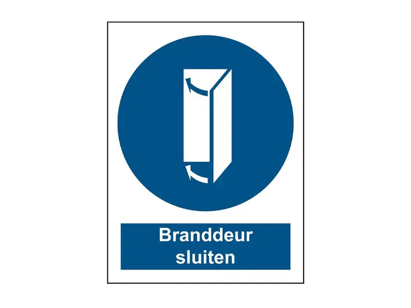 Brady sticker close fire door STN 1021 148x210 mm
