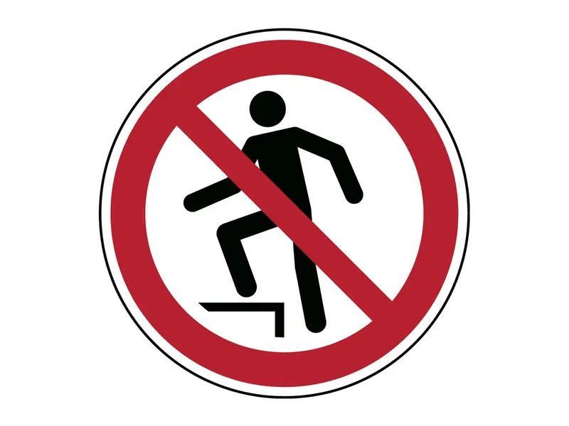No entry sticker P019 B-862 ø100 mm