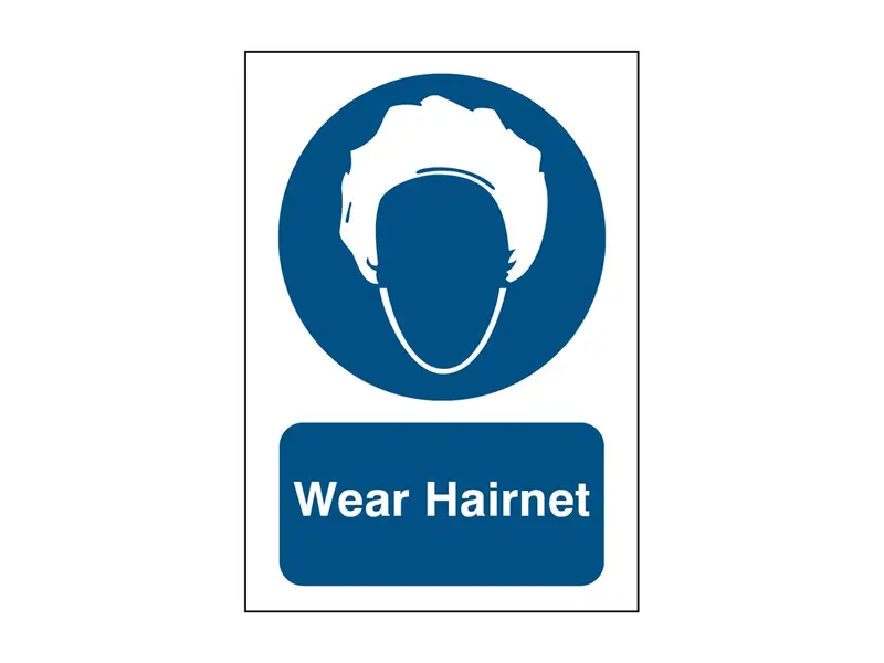 Sticker wear hairnet PIC269 B-863 148x210 mm