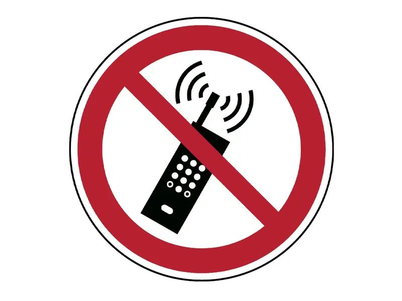 Brady ToughWash sticker PIC 013 portable phone prohibited 315 mm