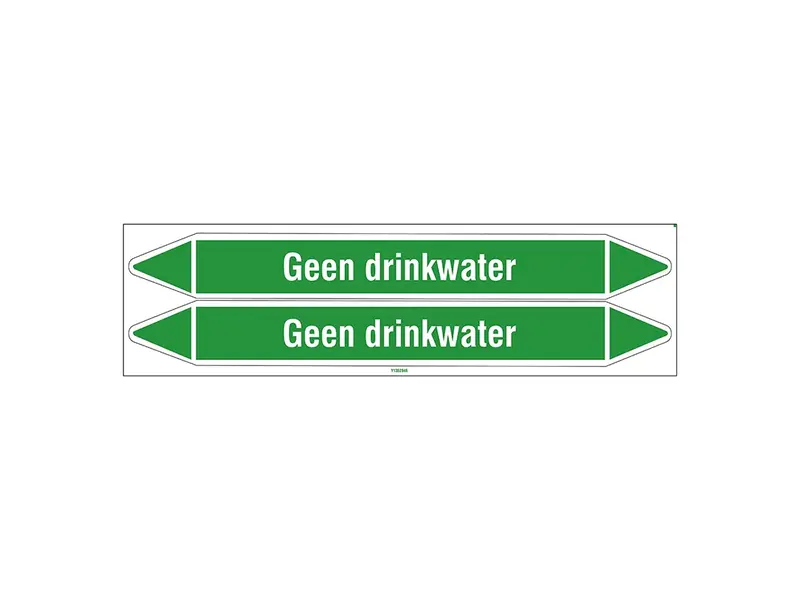 Marqueur de canalisation pour eau non potable 450 x 52 mm B-7541 blanc sur vert