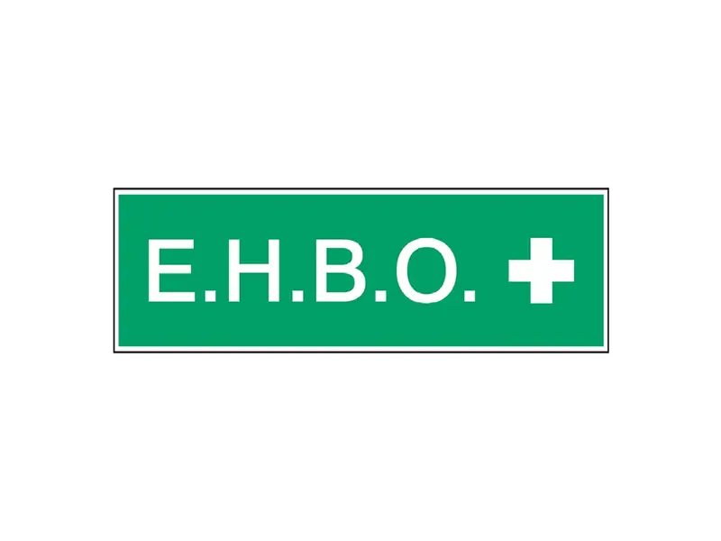 Bord EHBO STN 722 PP 297x105 mm