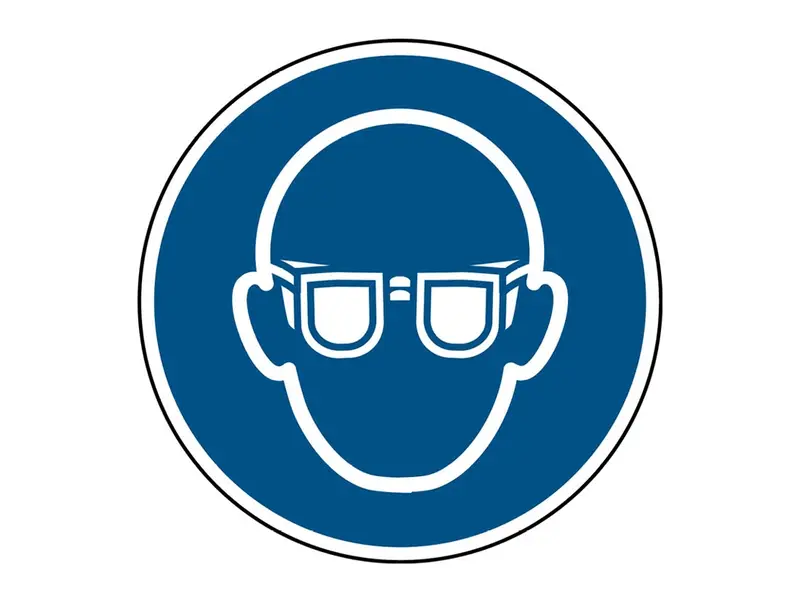 Panneau « Protection oculaire requise » M004 PP ø200 mm