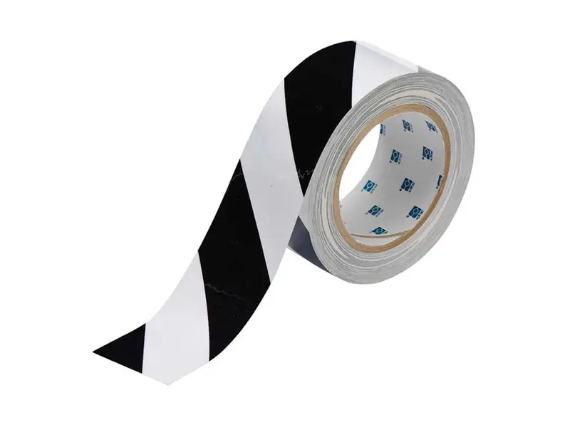 Demarcation tape ToughStripe PE 76.20 mm black/white
