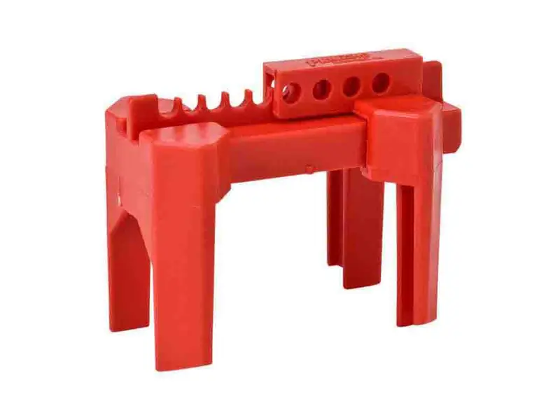 Brady locking system ball valve small 12.70-63.50 mm red